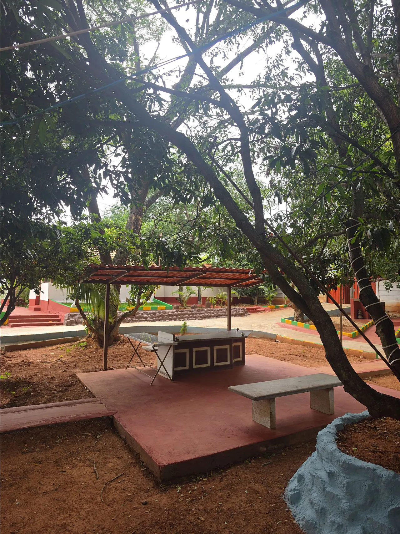 Outdoor Buffet Area at Ram Vishranti Dhama
